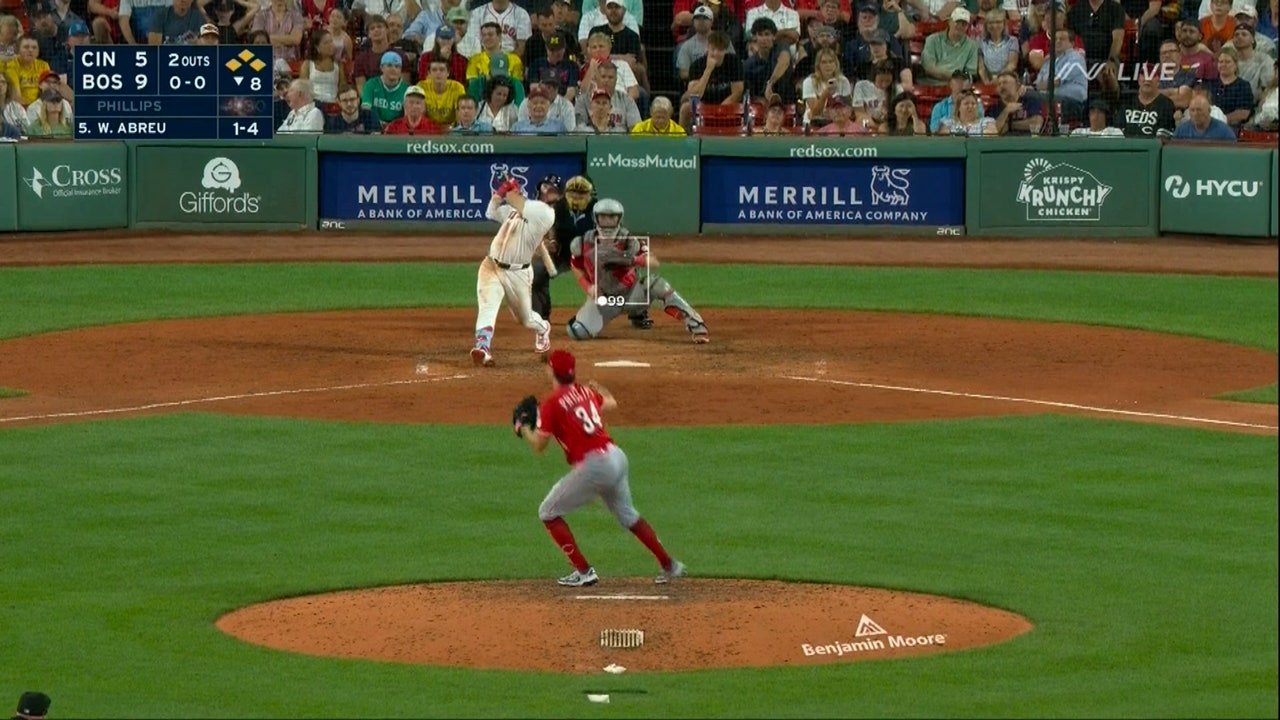 Wilyer Abreu belts a GRAND SLAM to help Red Sox extend lead over Reds